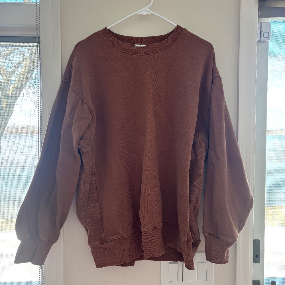 Aritzia TNA boyfriend crew neck sweatshirt